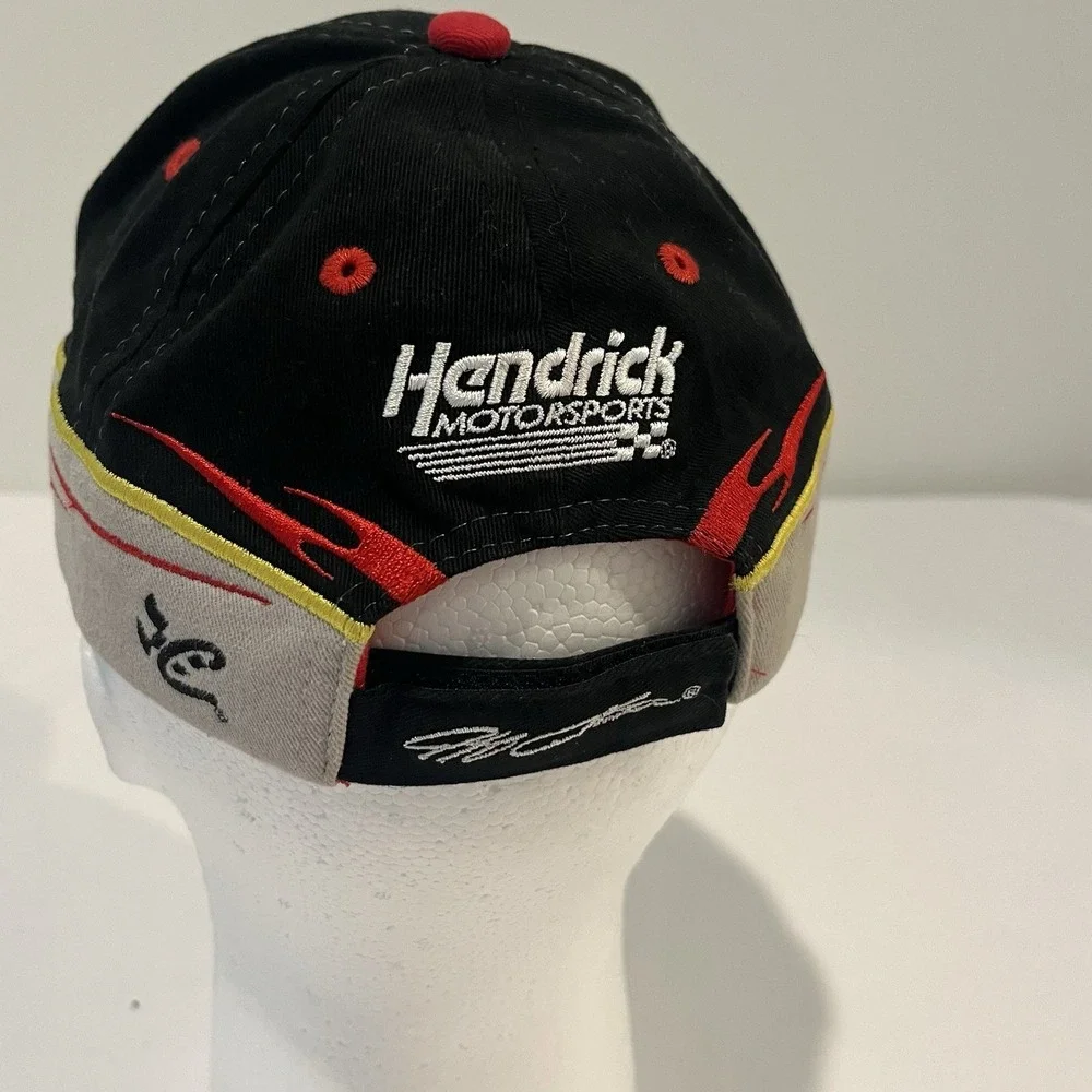 NASCAR Flame Hat 24 Jeff Gordon Chase Authentics Strapback Cap Hat Vtg